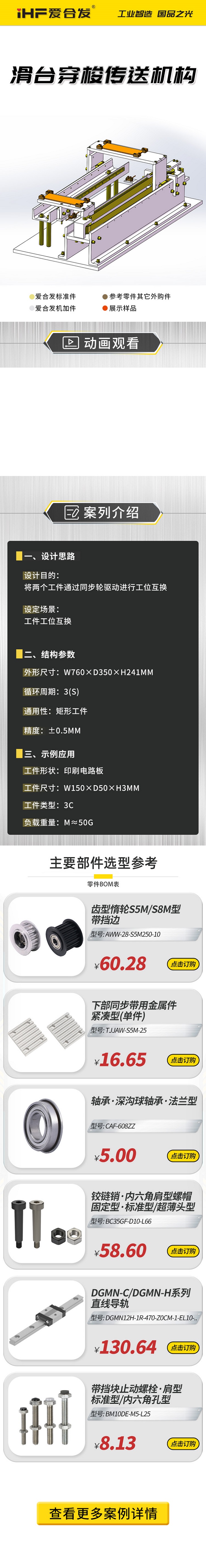案例剖析：愛合發(fā)滑臺穿梭傳動機構(gòu)！